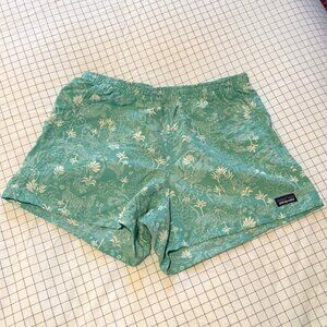 Patagonia Women's Baggies Shorts 5-Inch Mint Green Blue Size Small